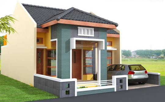 Permalink to Gambar desain rumah minimalis dengan model teras unik dipinggir jalan