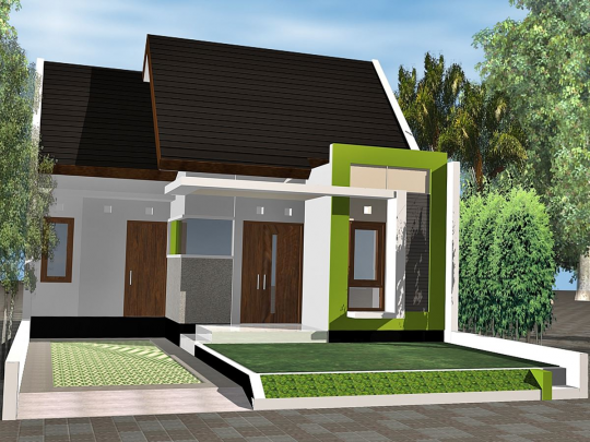 Permalink to Contoh gambar desain rumah minimalis type 45 1 dan 2 lantai cocok di perumahan